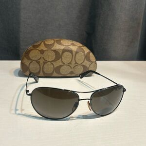 Coach Designer Black Sunglasses with Case Quinn S538